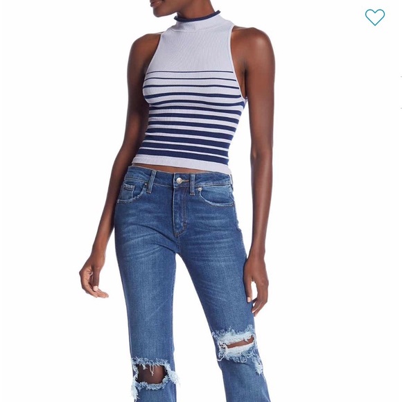 Free People Jeans Authentic Flare Jeans Blue Riptide Sz 25 0 - Picture 11 of 15